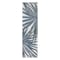 World Rug Gallery Tropical Leaves Nature Inspired Indoor/Outdoor Runner Rug 2' x 7' Blue 4030BLUE2X7 - alternate 9